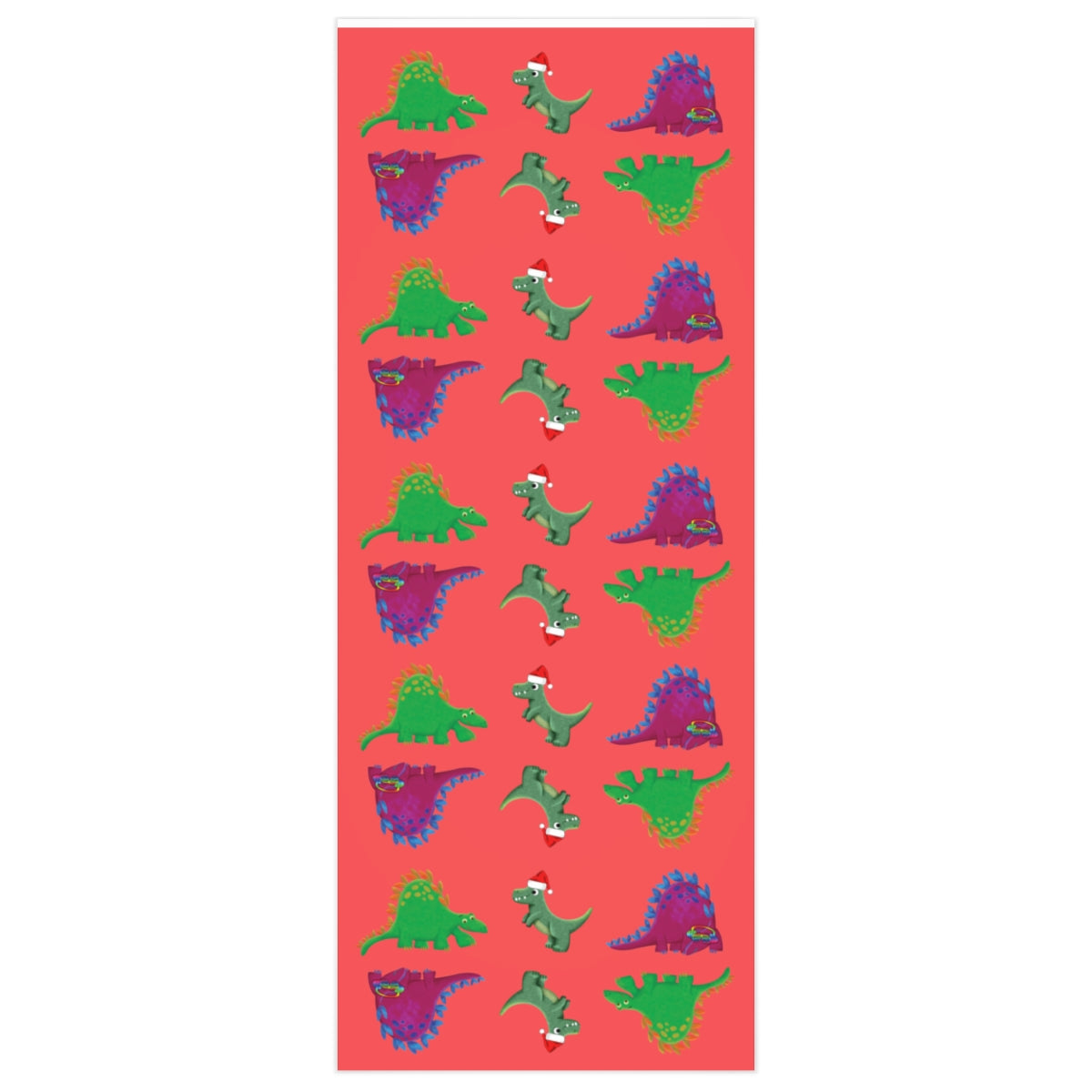 Holiday Dinosaurs Wrapping Paper