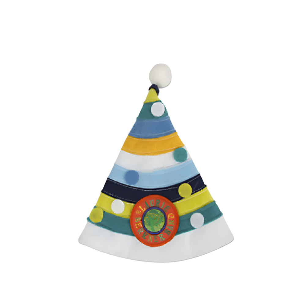 Party Day! Blue Muticolor - Party Hat