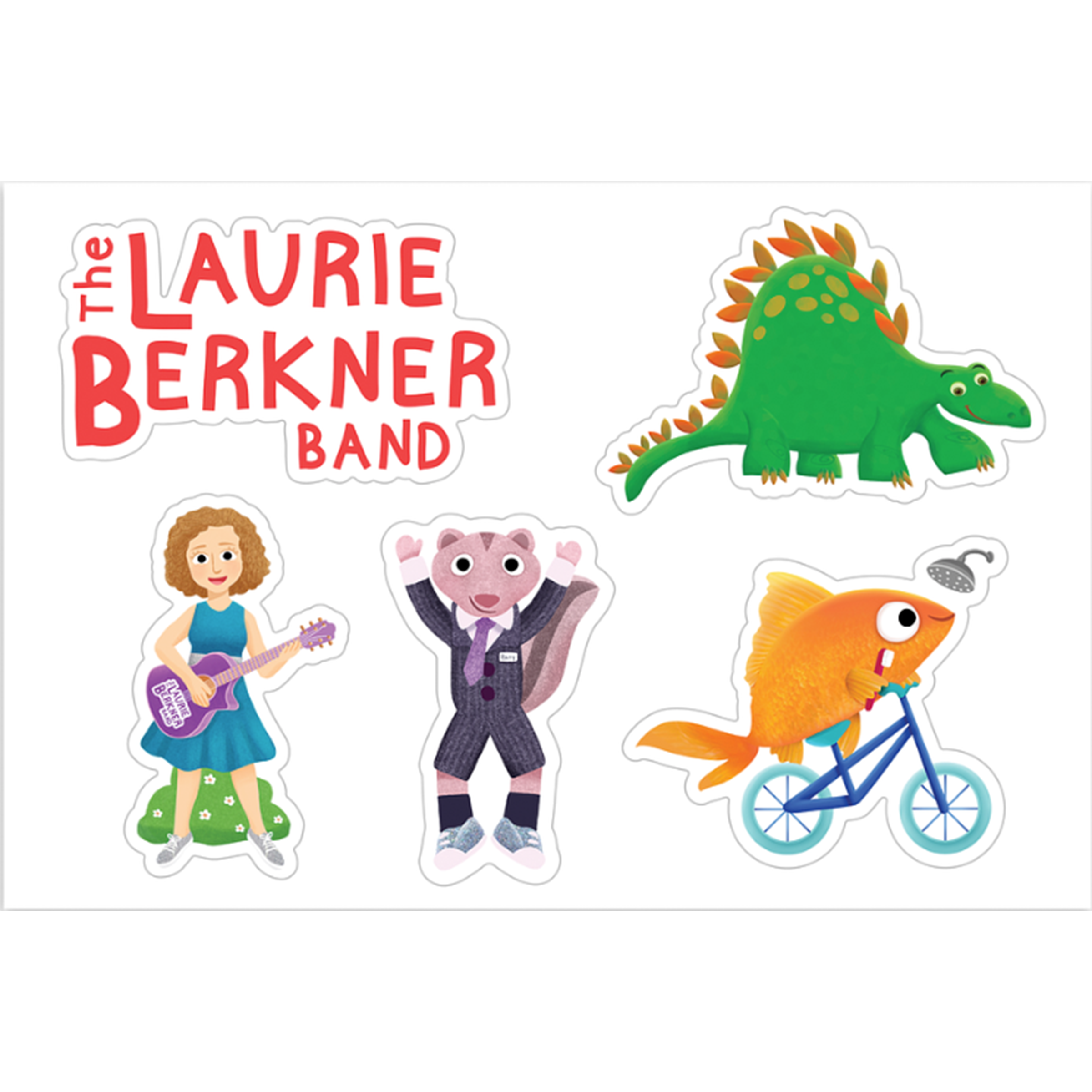 Greatest Hits Sticker Sheet – Laurie Berkner Band