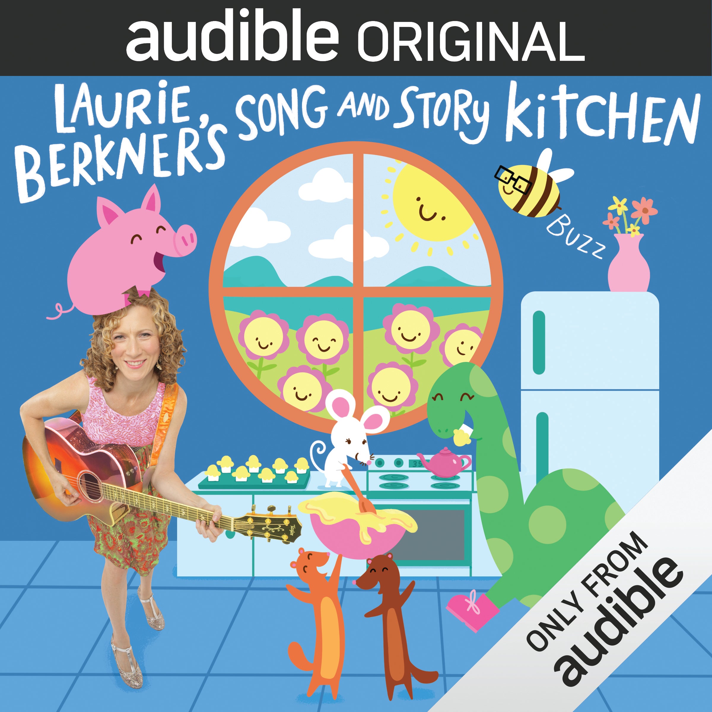 Audible Original: Laurie Berkner's Song and Story Kitchen, Season 1 4 CD set with 10 episodes