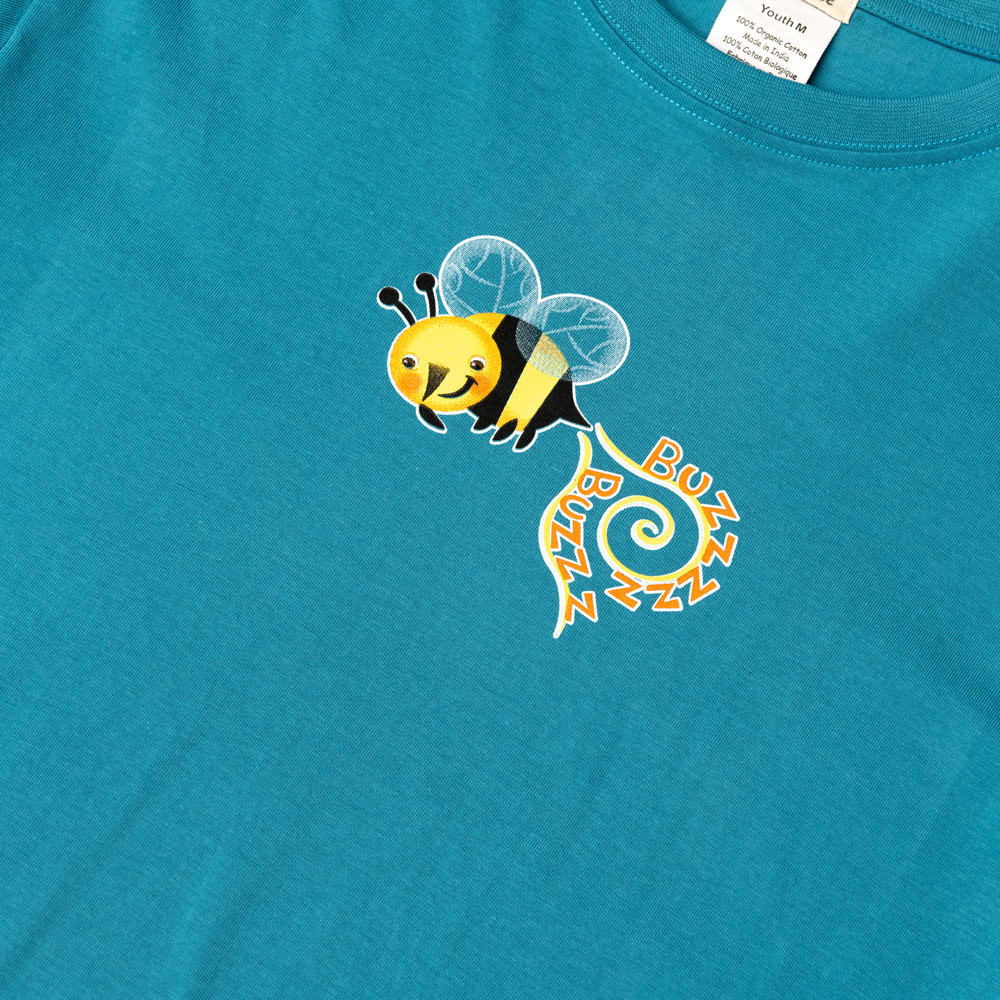 Bee Youth T-Shirt (Teal)