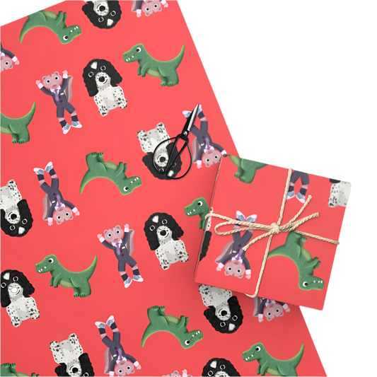 Animal Friends Wrapping Paper