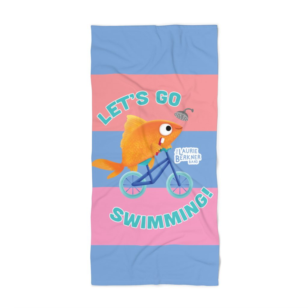 Let's Go Swimming Beach Towel