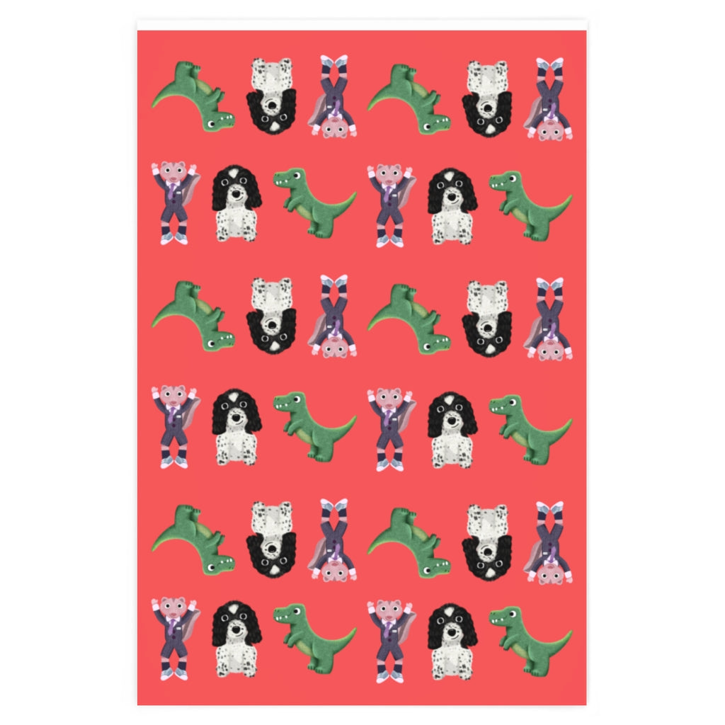 Animal Friends Wrapping Paper