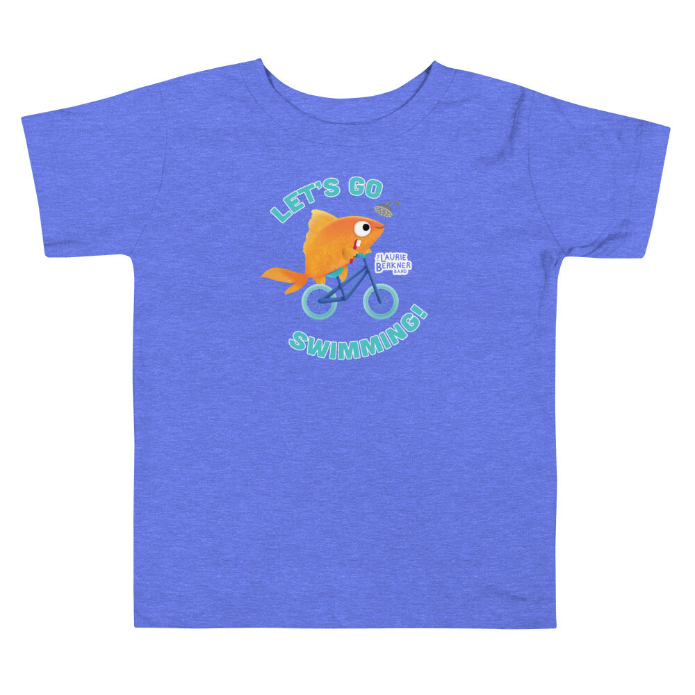 Let's Go Swimming Toddler T-Shirt Heather Columbia Blue / 5T